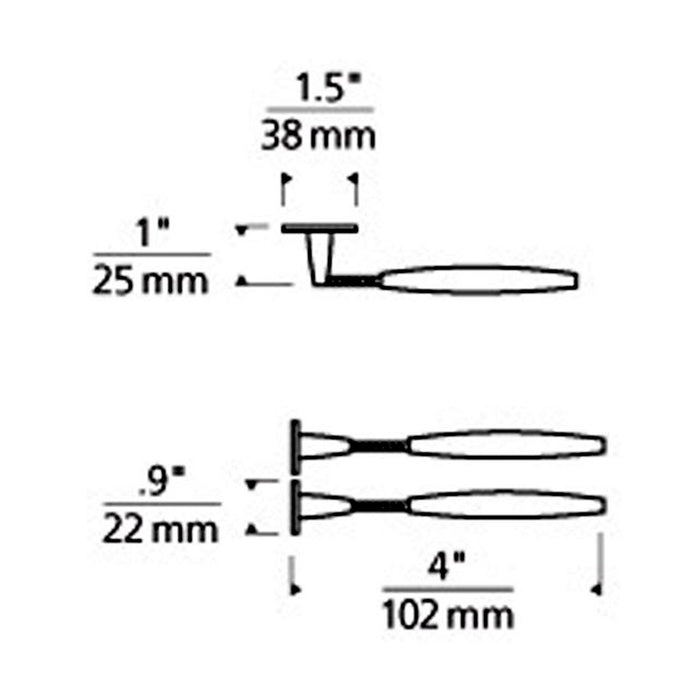 Kable Lite Soft Turnbuckles - line drawing.