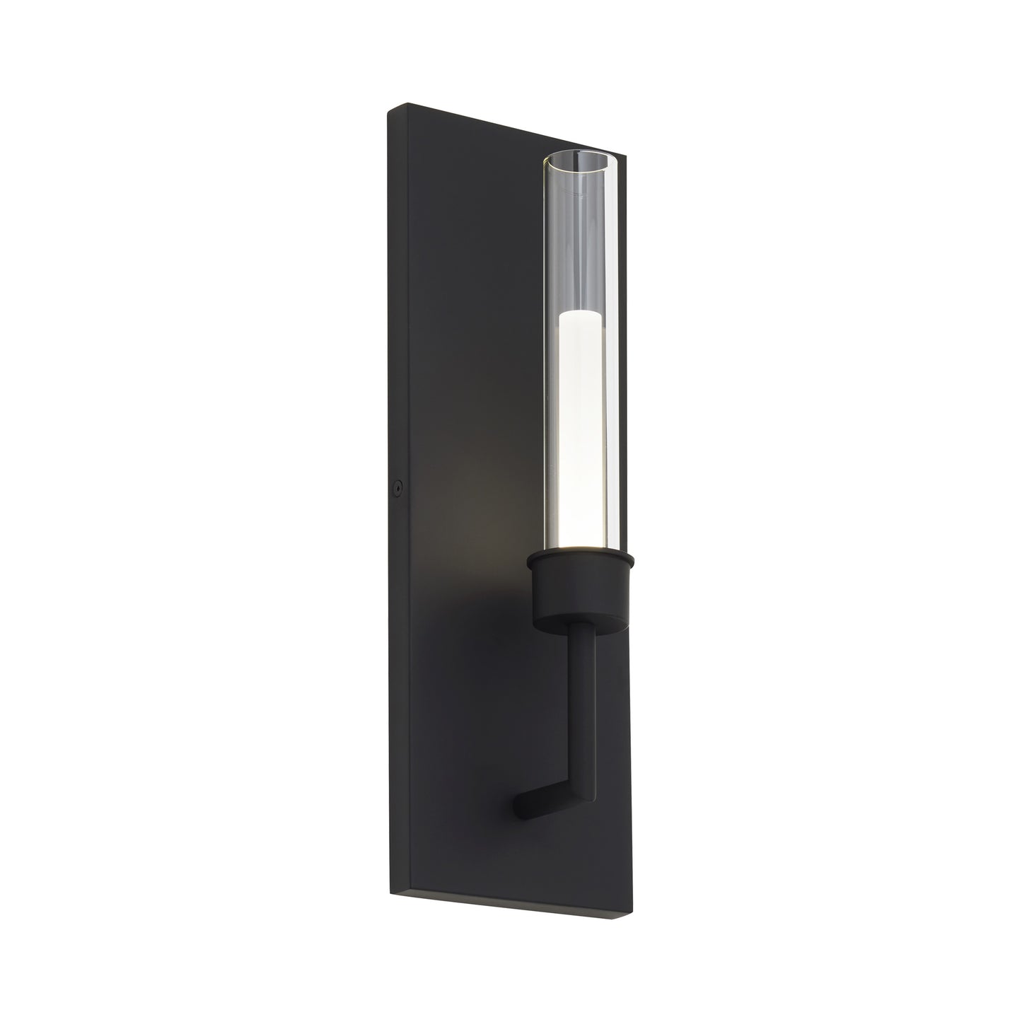 Linger LED Wall Light in Nightshade Black.