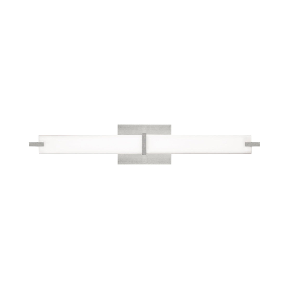 Metro LED Bath Vanity Light in Satin Nickel.