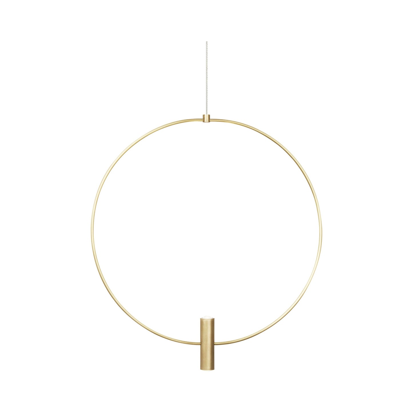 Mini Layla LED Low Voltage Pendant Light in Natural Brass (Large).