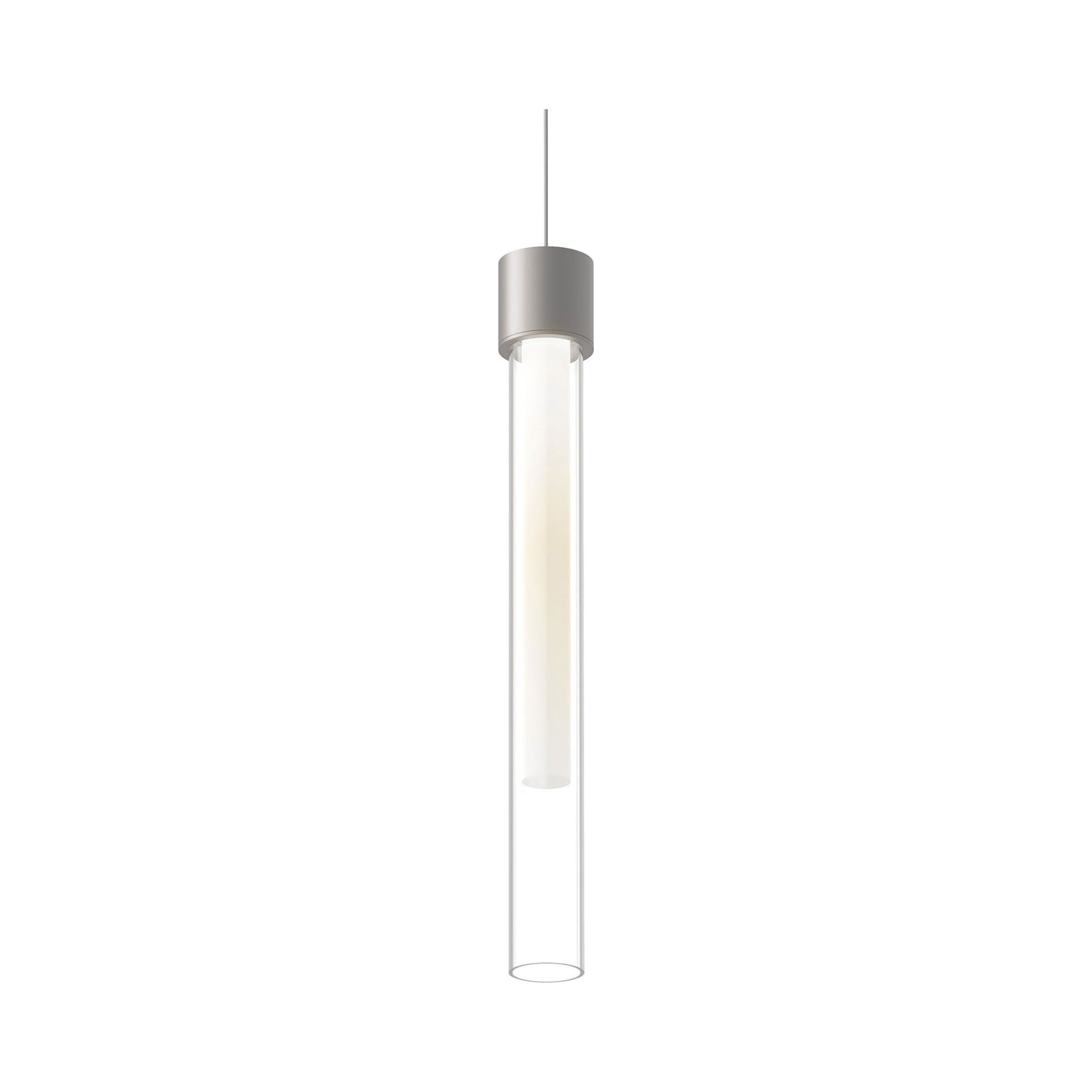 Mini Linger LED Low Voltage Pendant Light Detail in Satin Nickel.