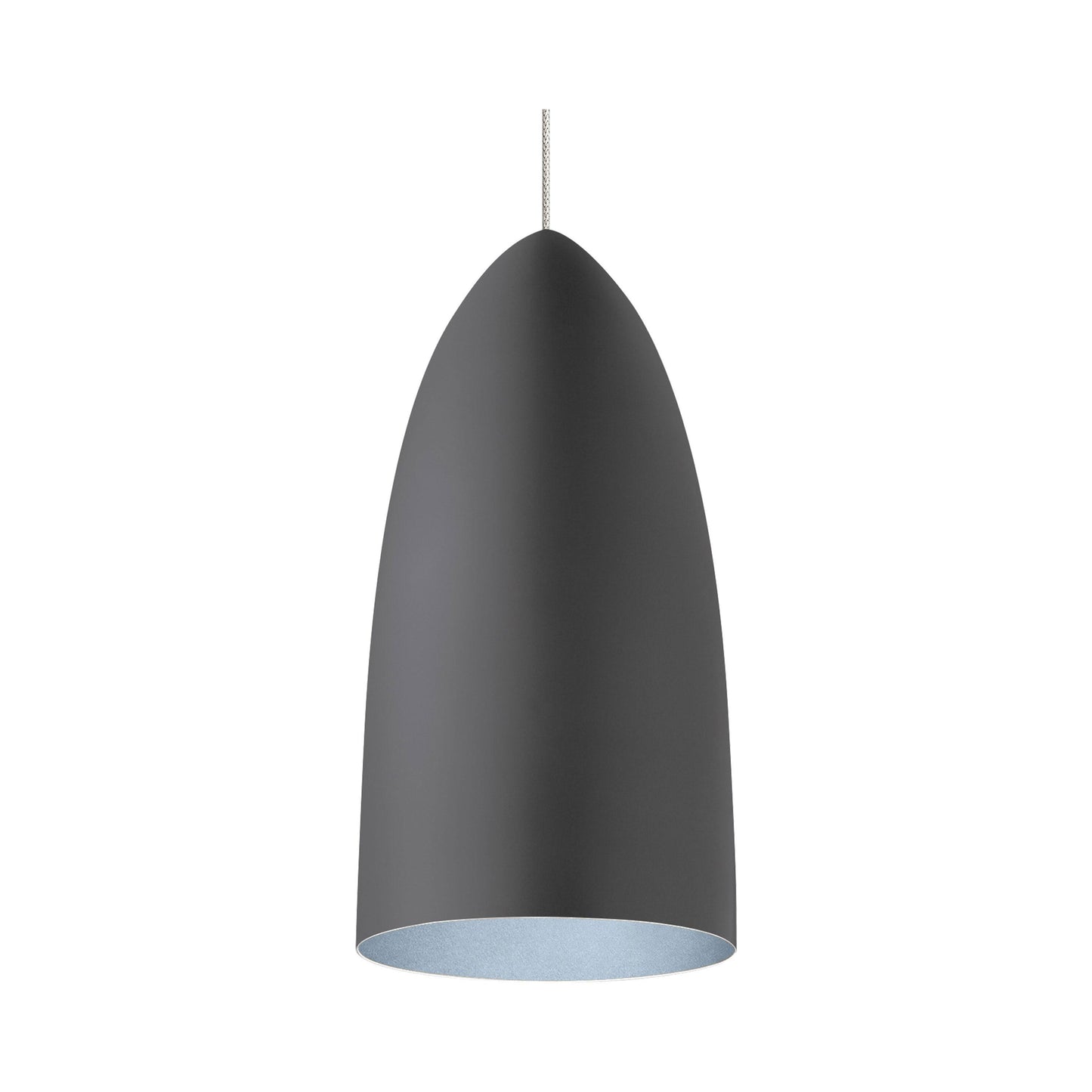 Mini Signal Pendant Light in Rubberized Gray/Blue.