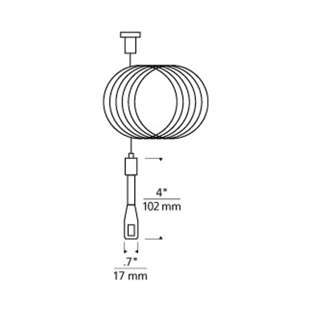 MonoRail Adjustable Standoff - line drawing.