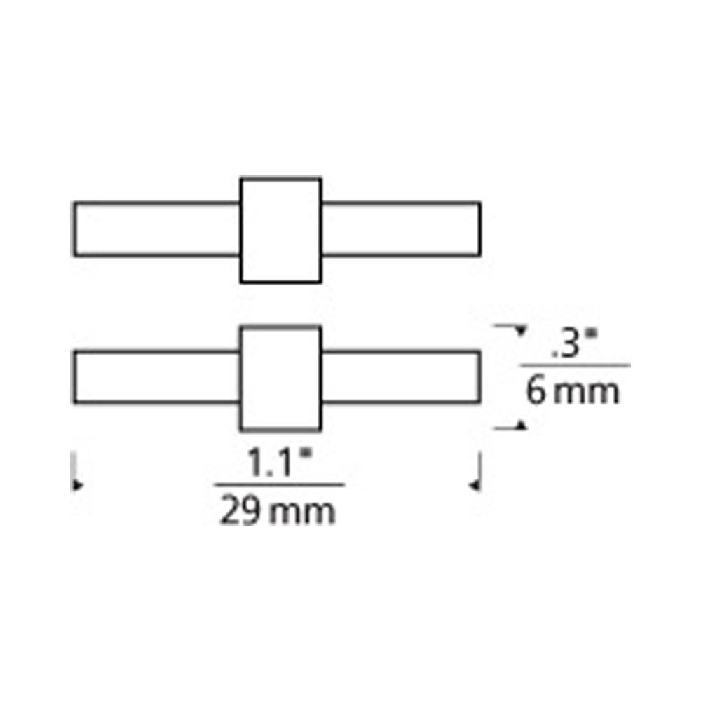 MonoRail Conductive Connectors line drawing.