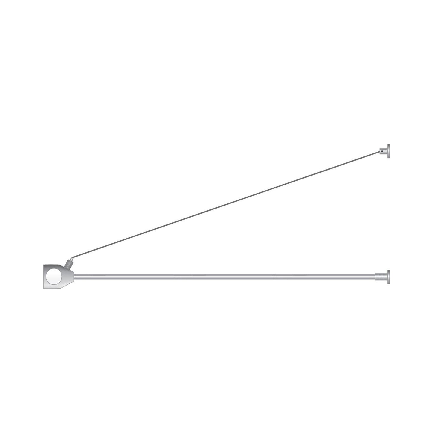 MonoRail Power Rigger in Support Outside Rigger/Satin Nickel.