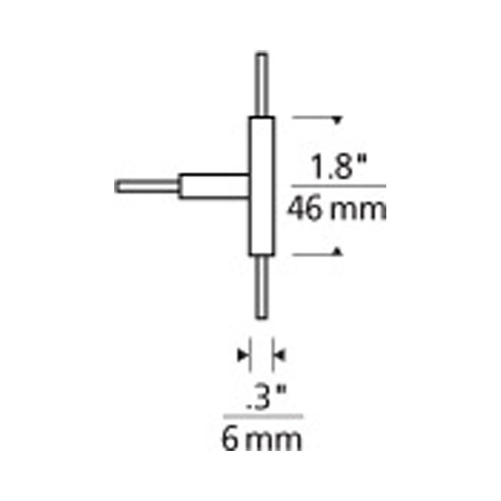 MonoRail T Connector - line drawing.