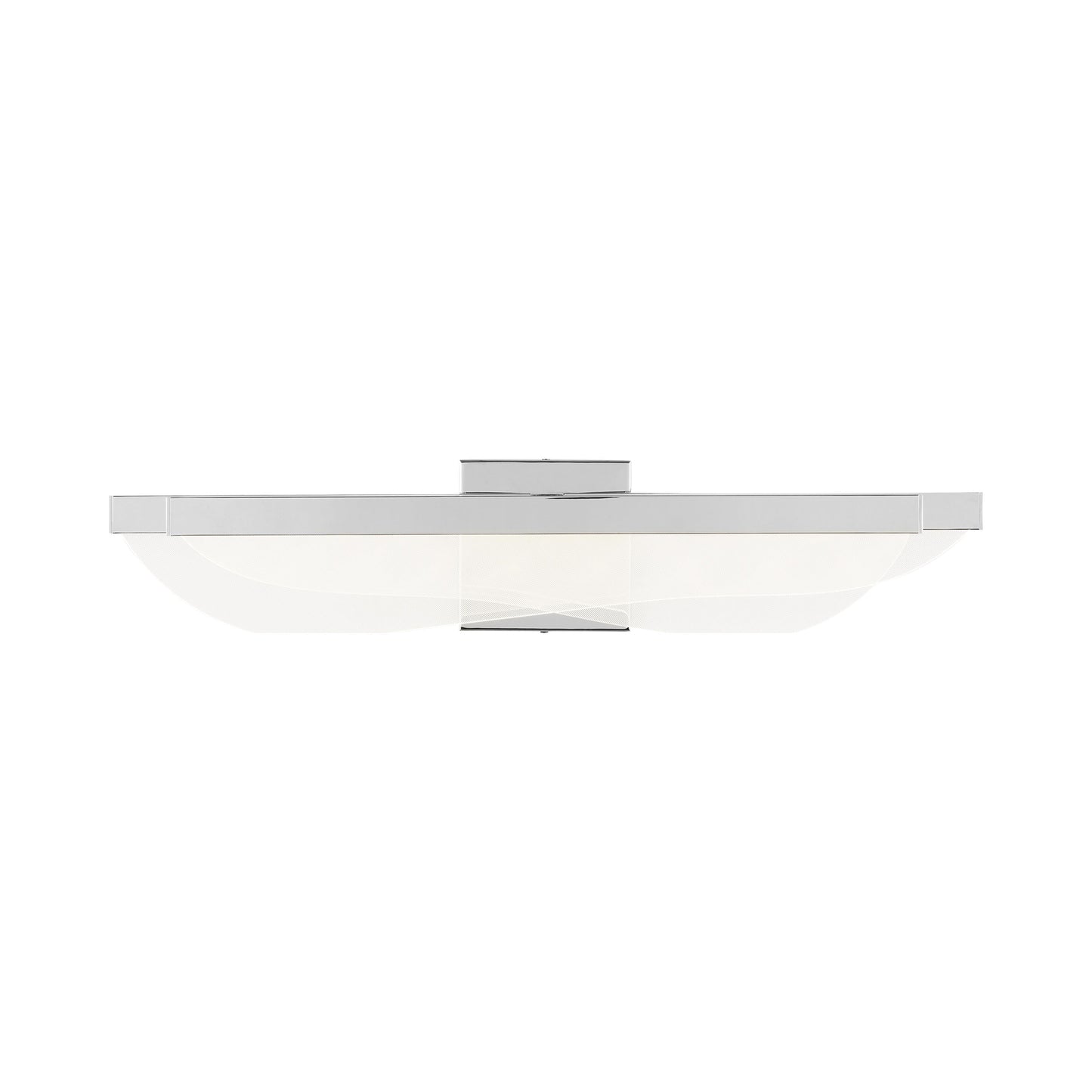 Nyra LED Bath Wall Light in Polished Nickel.