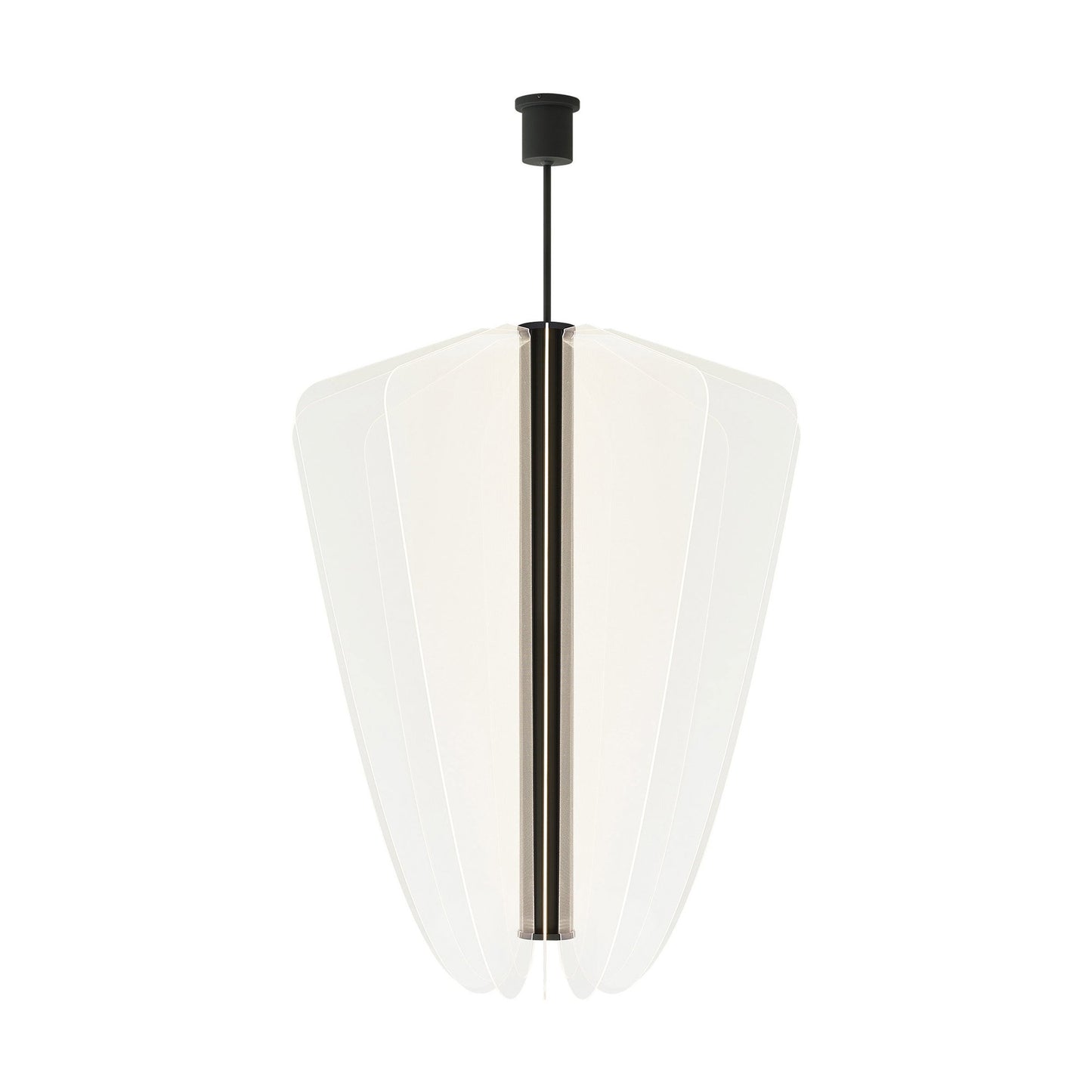 Nyra LED Pendant Light in Nightshade Black (Large).
