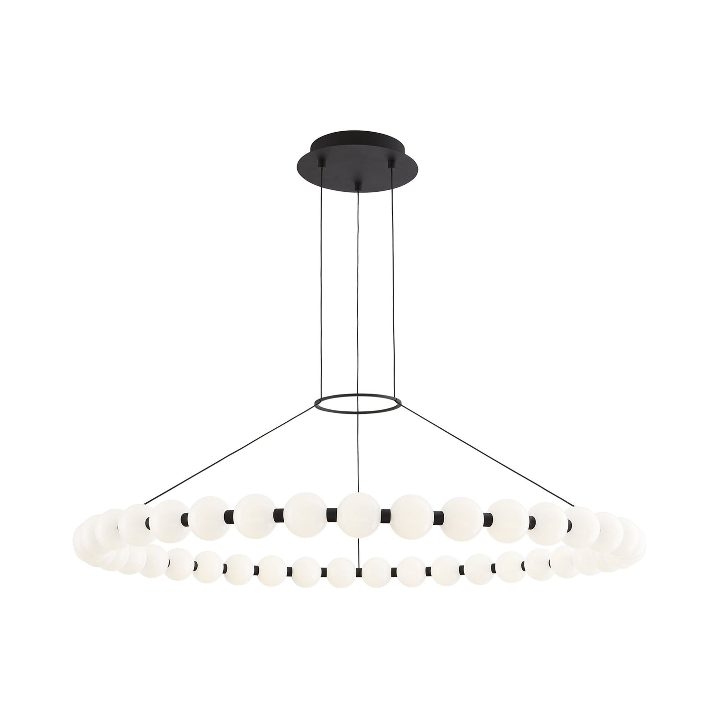 Orbet LED Chandelier in Nightshade Black (Large).