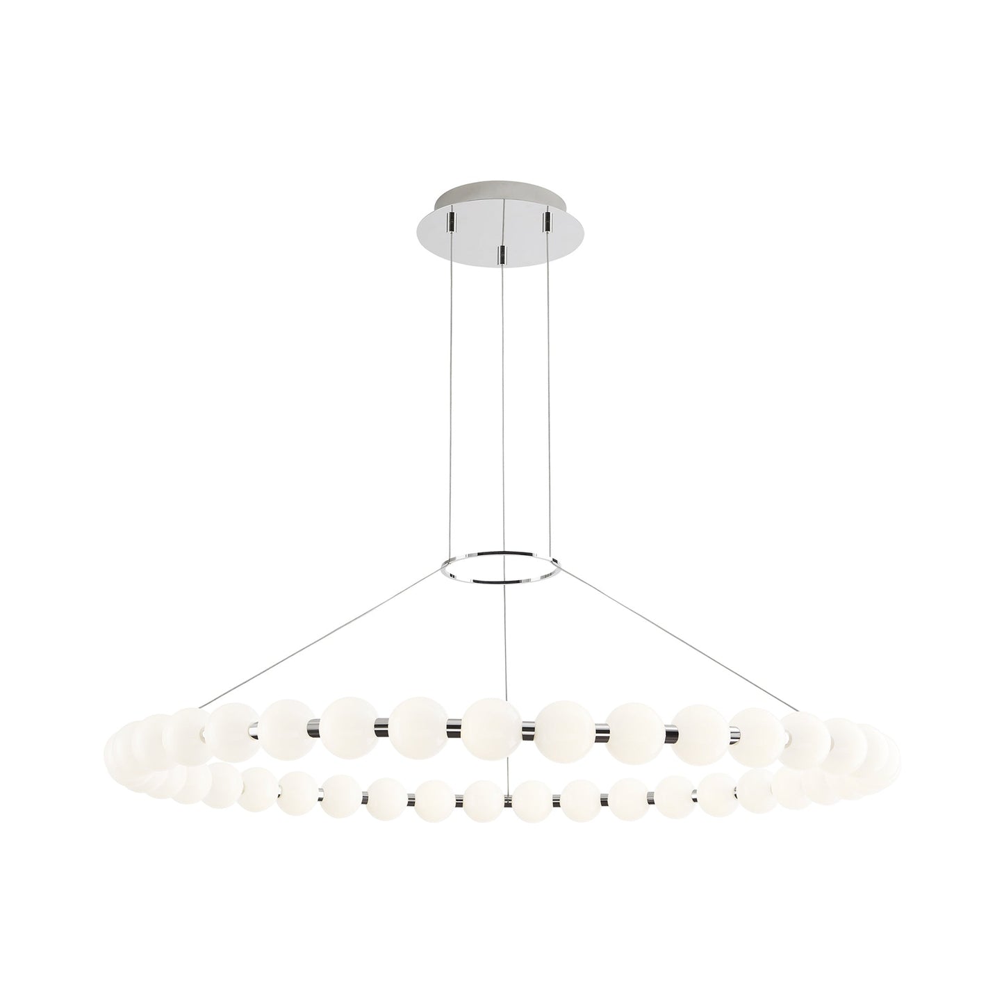 Orbet LED Chandelier in Polished Nickel (Large).