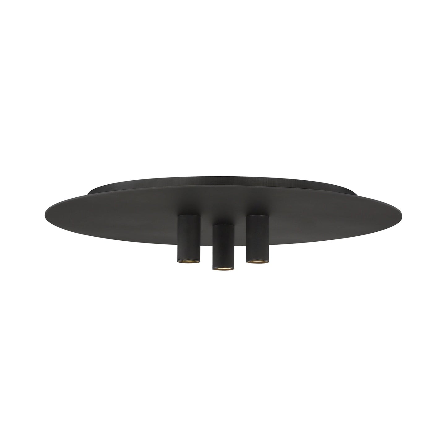 Ponte LED Flush Mount Ceiling Light in Nightshade Black.