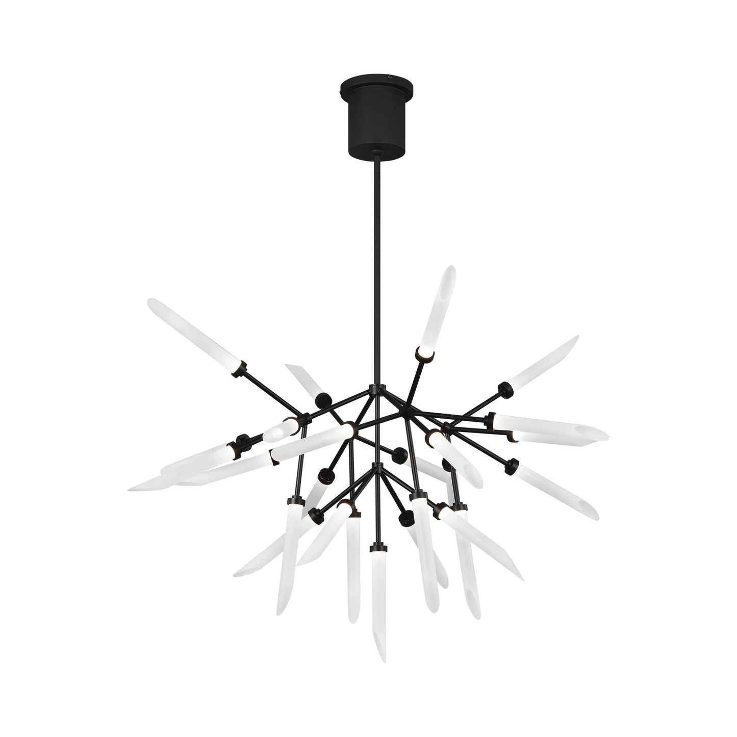 Spur LED Pendant Light in Matte Black.