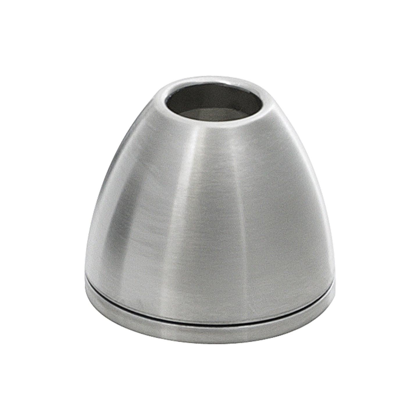 Tinkerbell Shade With Integrated Lens Holder in Satin Nickel.