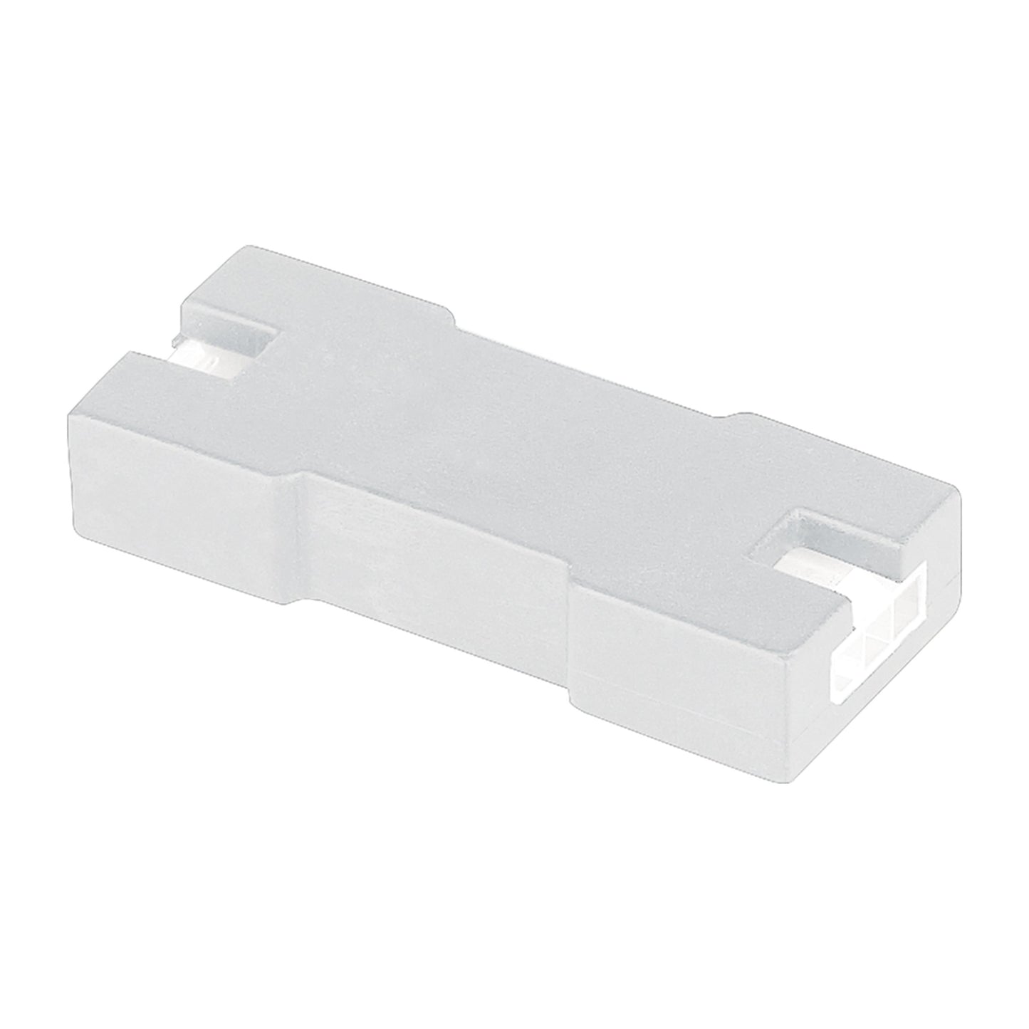 Unilume Slimline Female To Female Connector in White.
