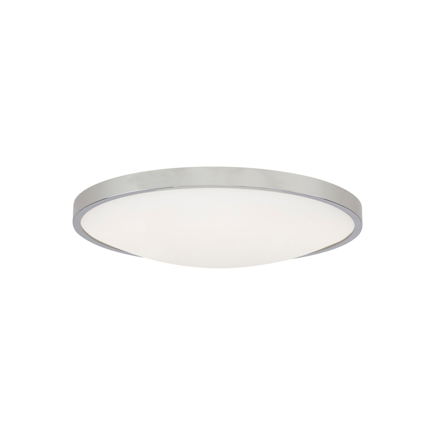 Vance LED Flush Mount Ceiling Light in Chrome (Small).