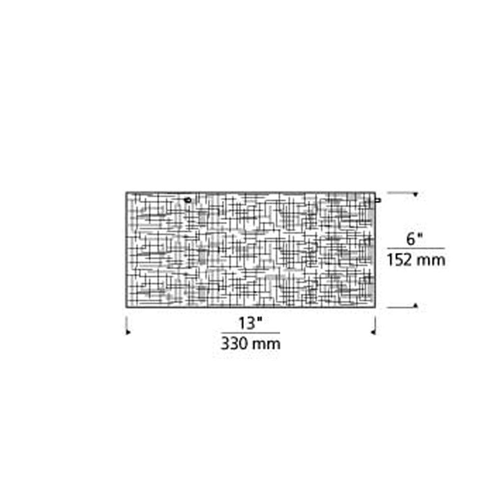 Vetra Flush Mount Ceiling Light - line drawing.