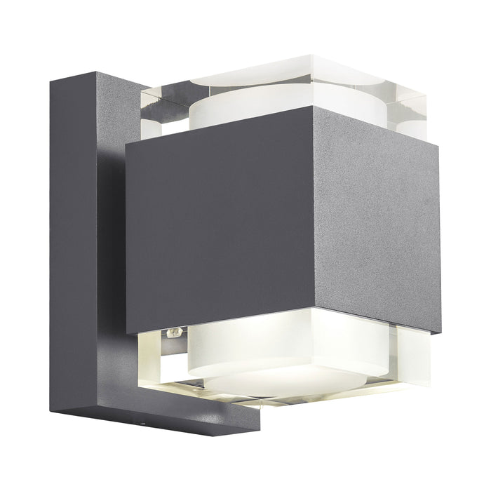 Voto Up / Downlight Outdoor LED Wall Light in Charcoal (Large).