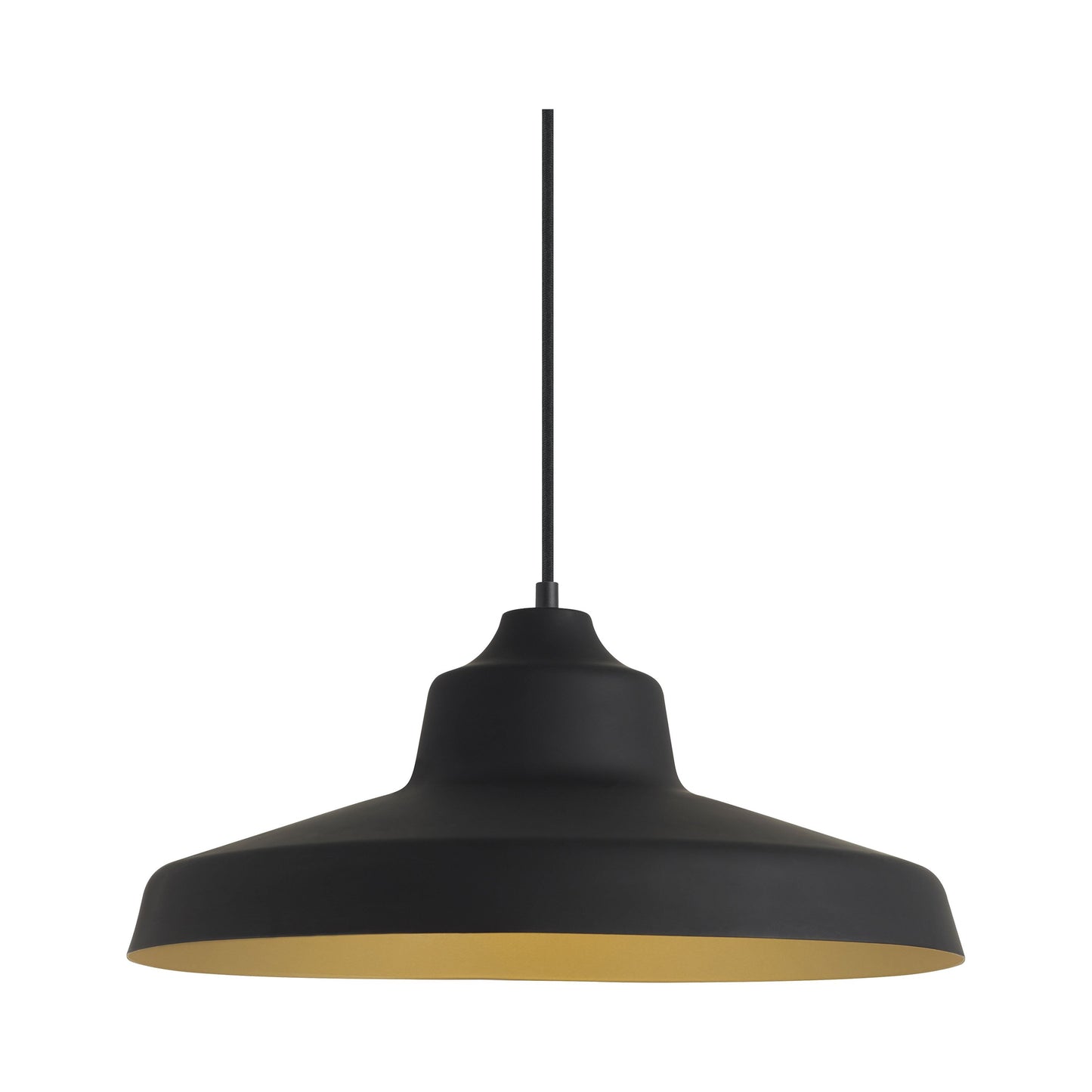 Zevo Pendant Light in Black/Gold.