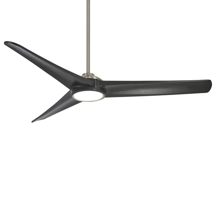 Timber LED Ceiling Fan in Brushed Nickel / Coal (Small).