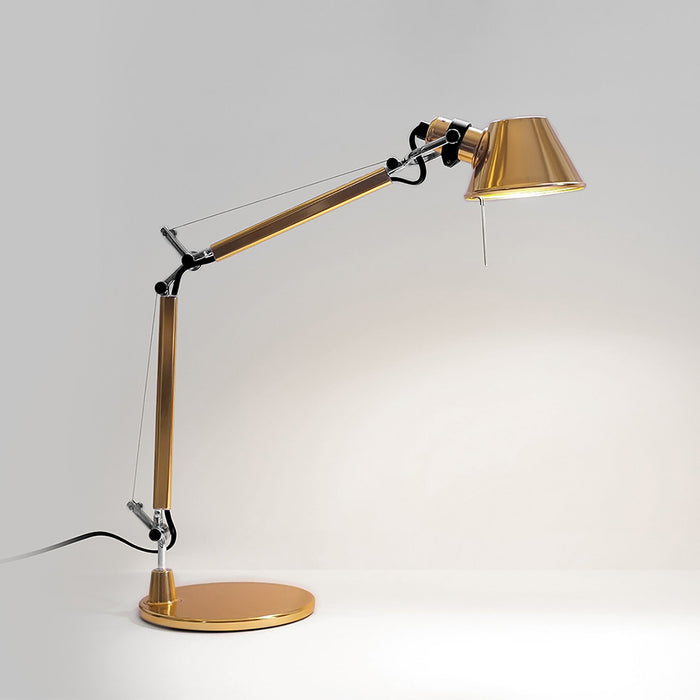 Tolomeo Micro LED Table Lamp in Gold/Table Base/60W.
