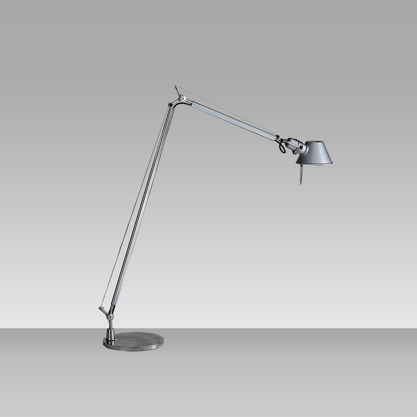 Tolomeo Reading Floor Lamp in Aluminum/10.4W LED.