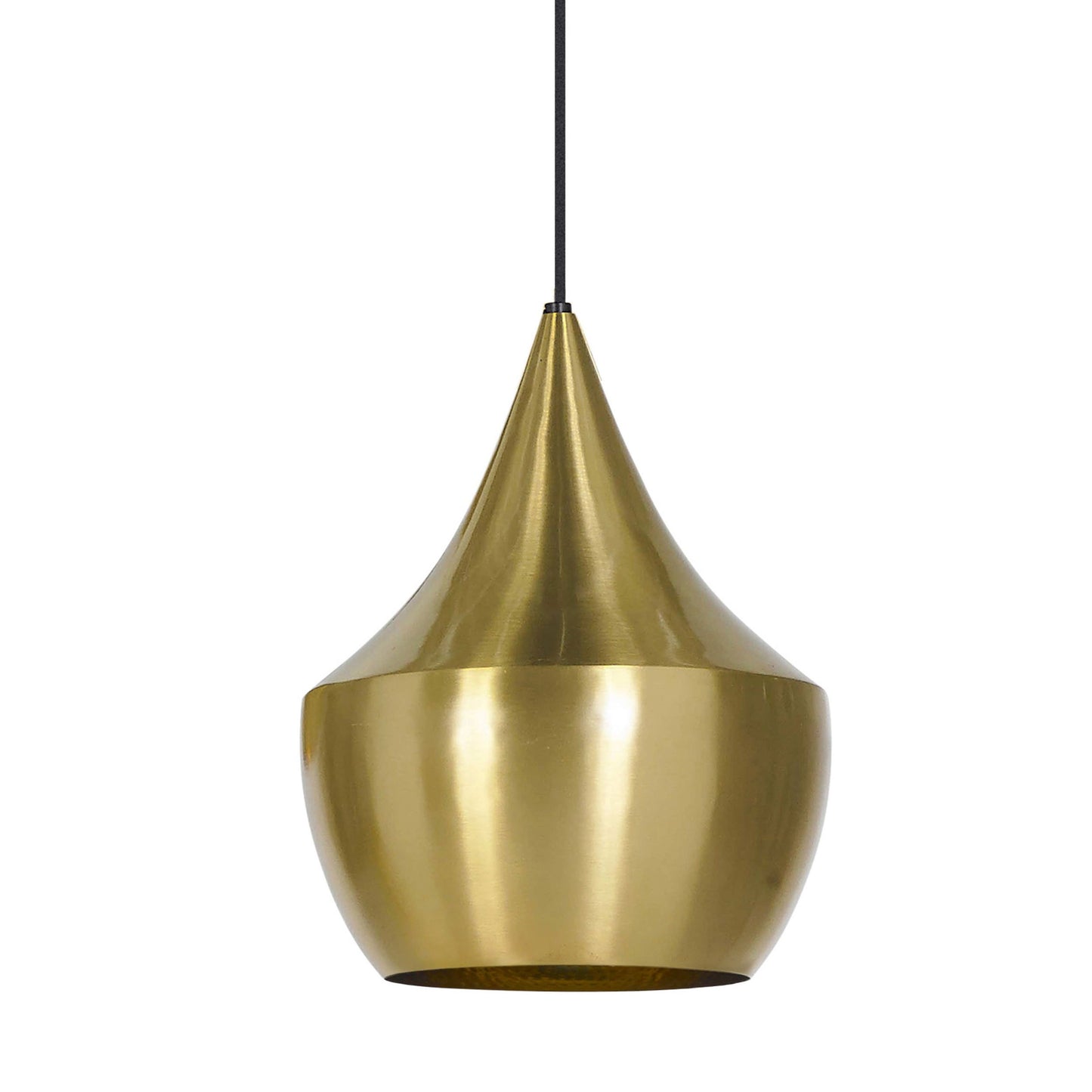 Beat Fat LED Pendant Light in Brass.