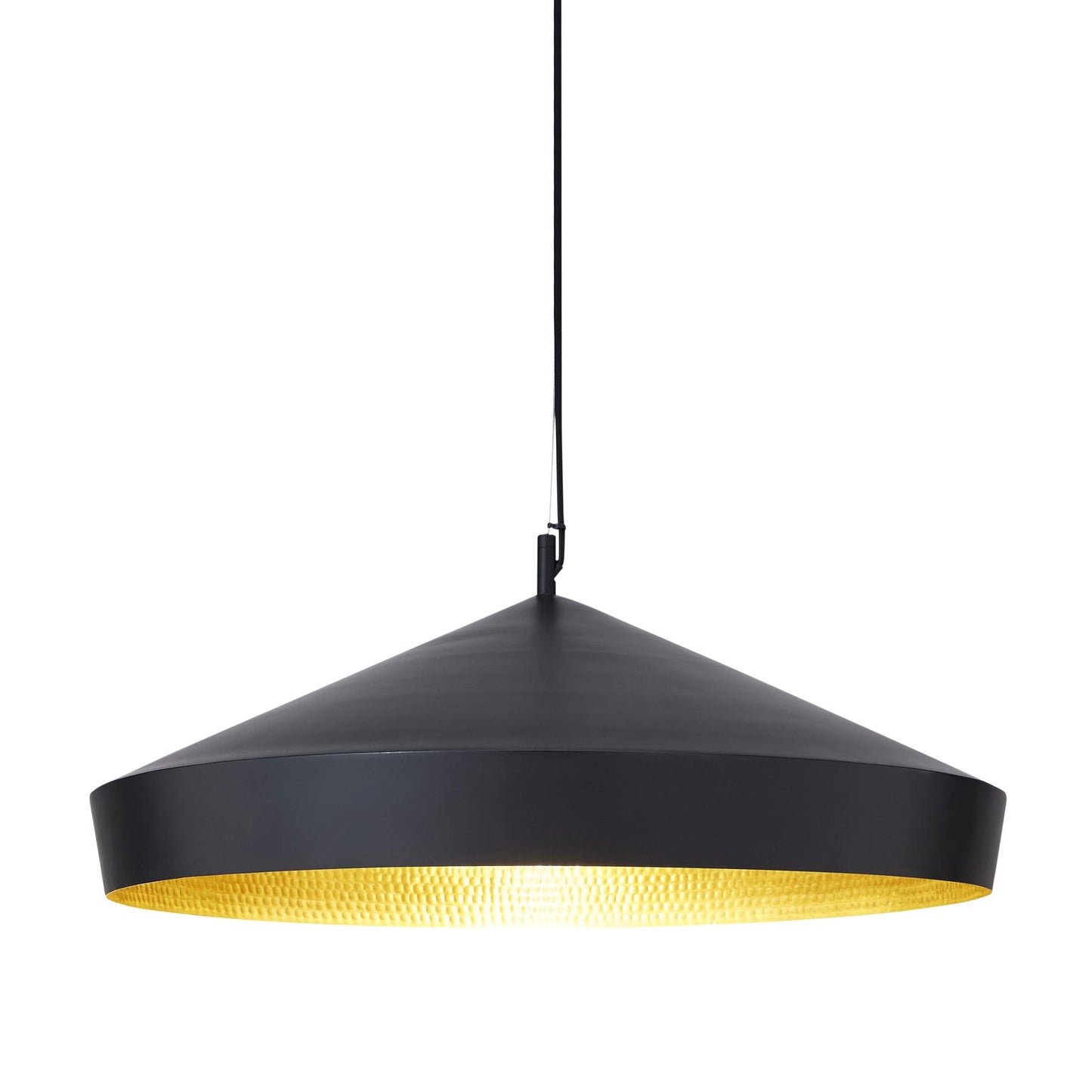 Beat Flat LED Pendant Light in Black.
