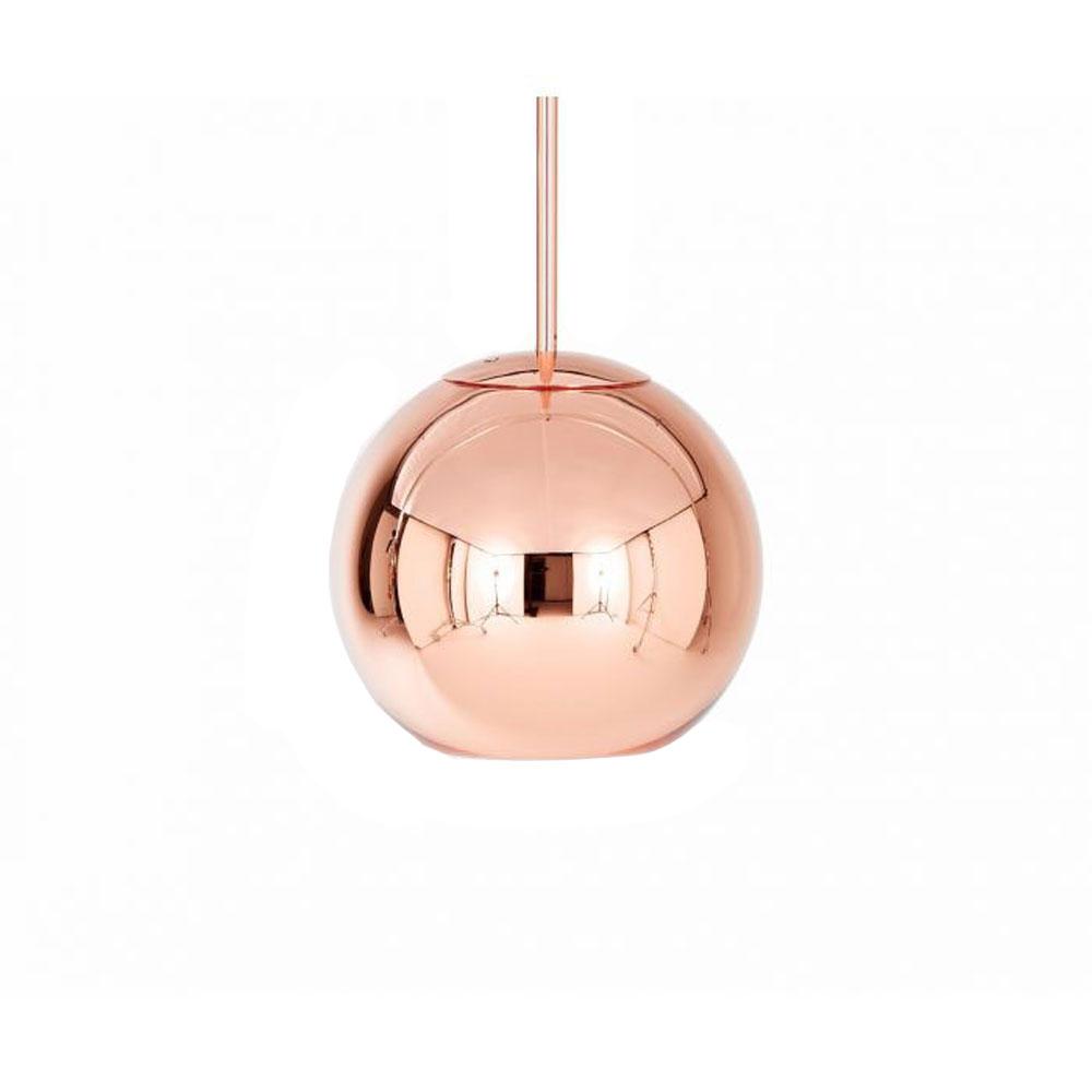 Copper Round LED Multi Light Pendant Light in Detail.