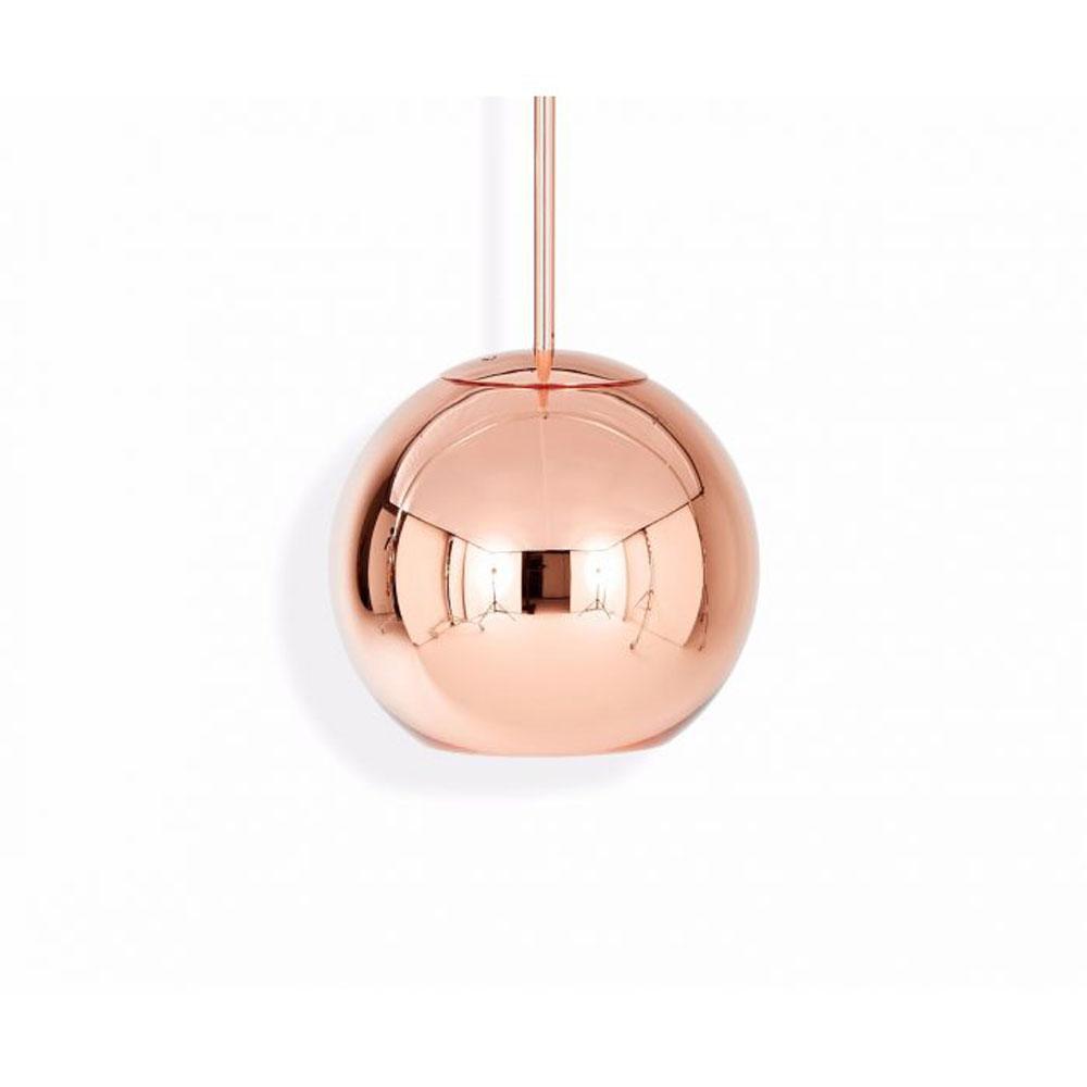 Copper Trio Round LED Pendant Light in Detail.