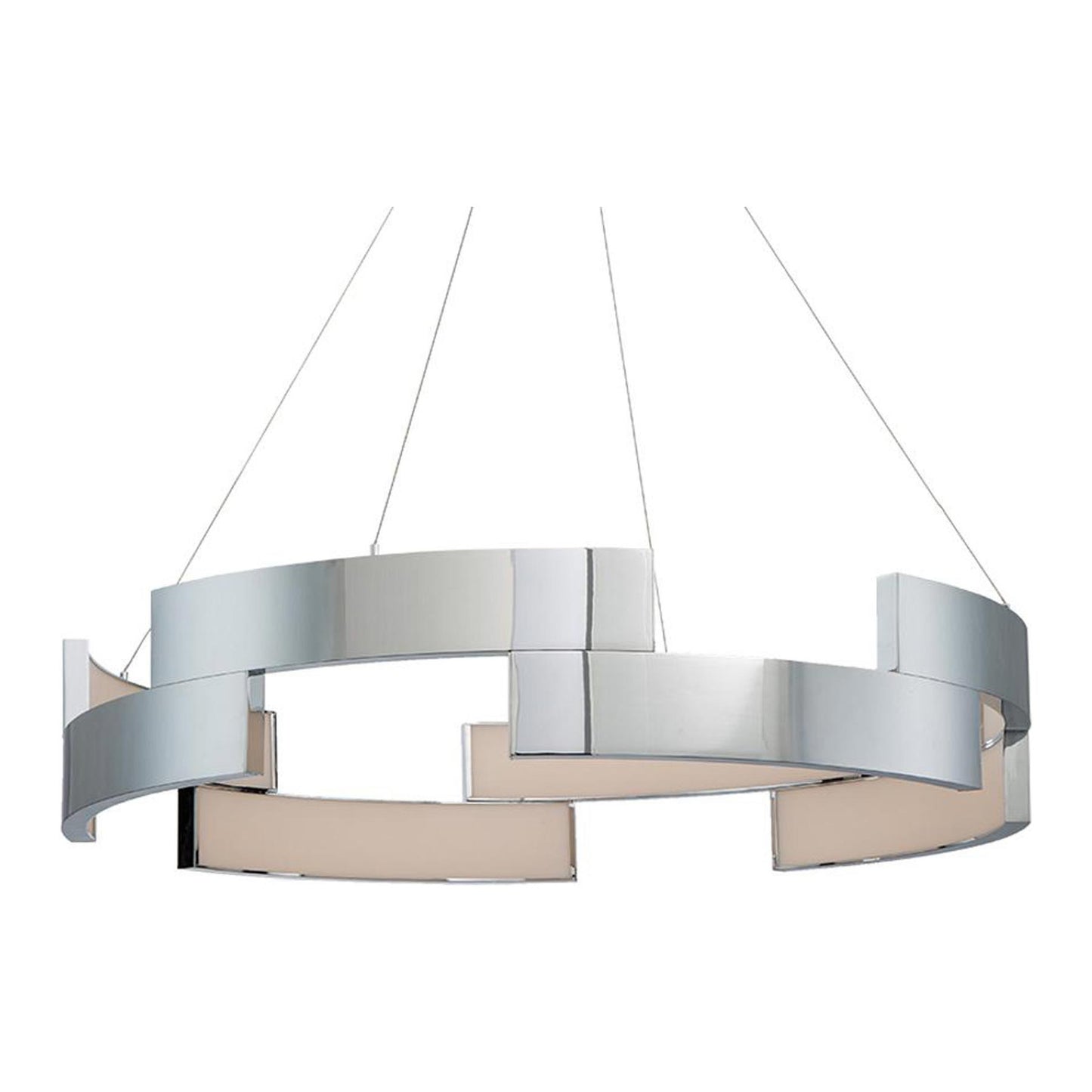 Trap LED Pendant Light in Chrome/Large.