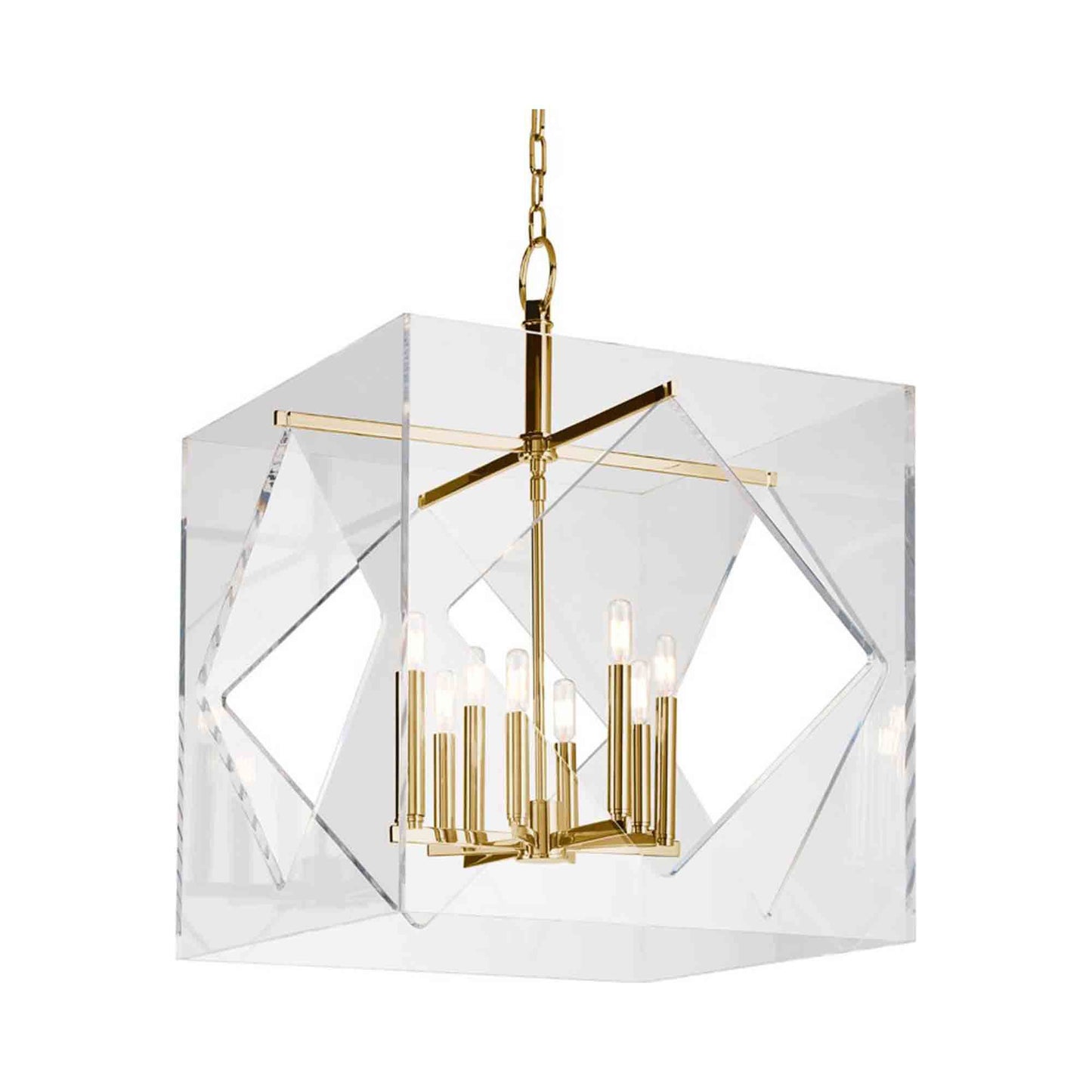 Travis Chandelier in Aged Brass.