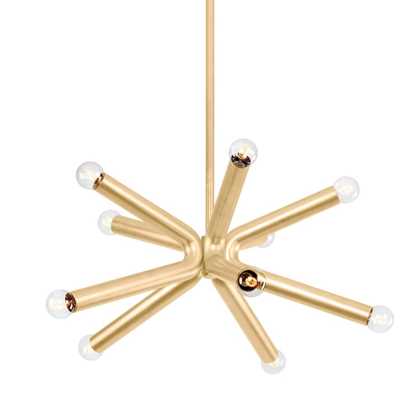 Dash Chandelier in Vintage Gold Leaf (10-Light).