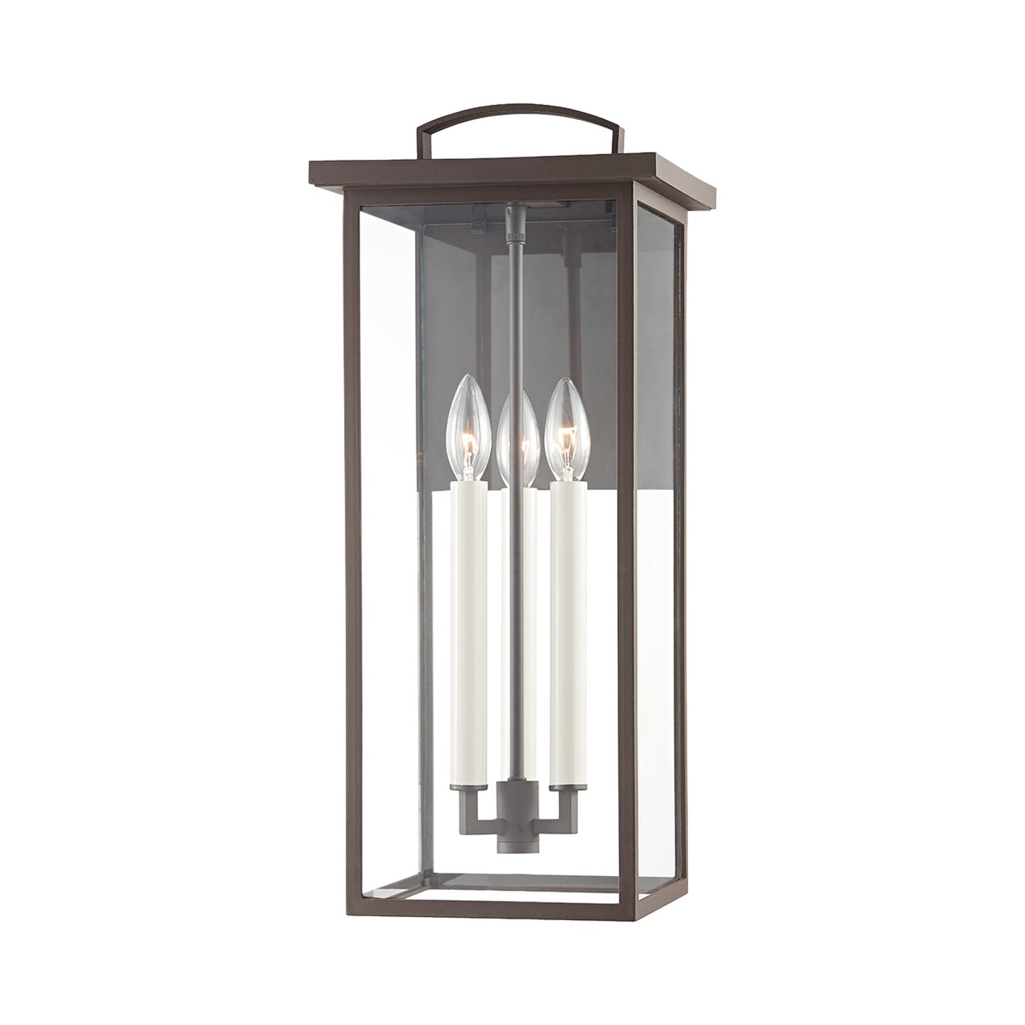 Eden Outdoor Wall Light in Textured Bronze (Large).