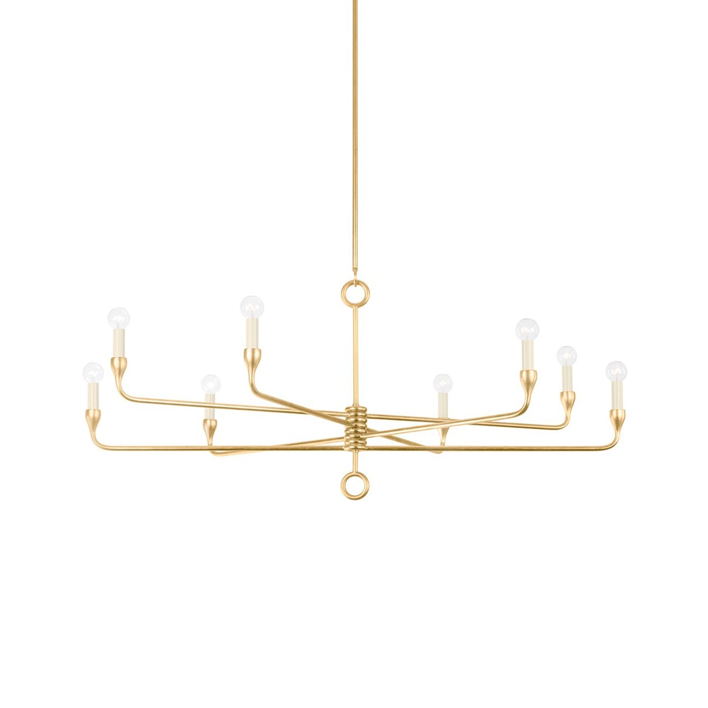 Orson Chandelier in Vintage Gold Leaf (8-Light).