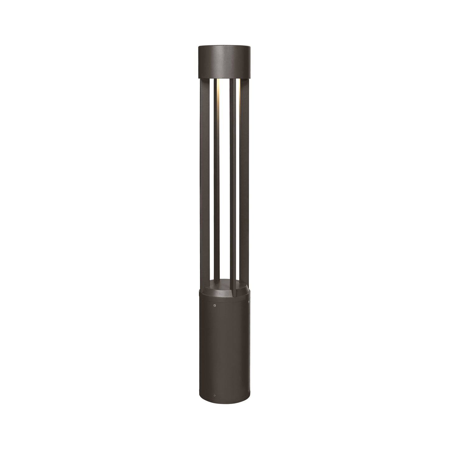 Turbo Outdoor LED Bollard in Bronze.