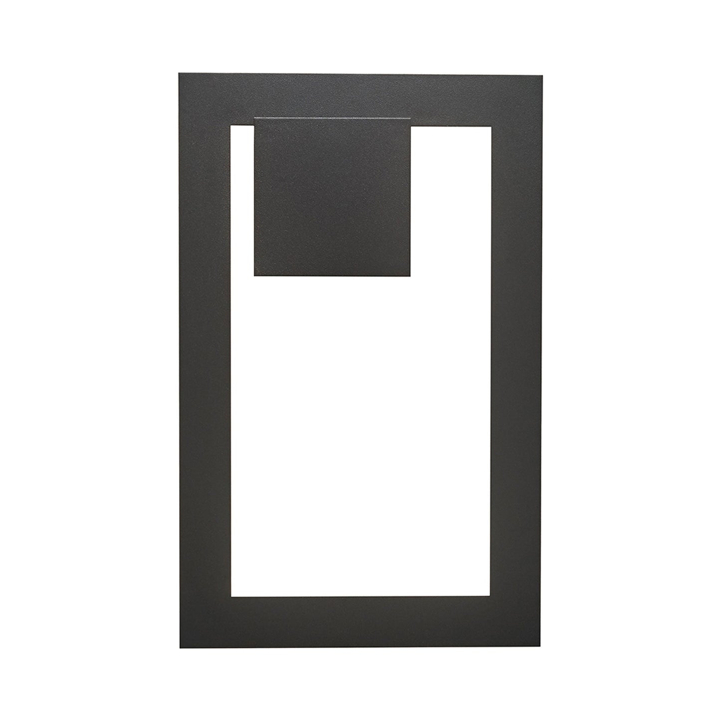 Boks Square LED Wall Light in Black (Large).