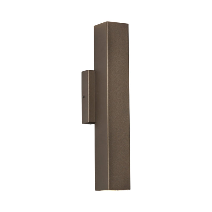 Cylo Square LED Wall Light in Cast Bronze.