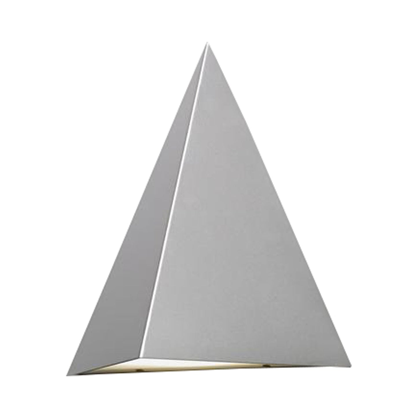 Fortis Tri Outdoor LED Wall Light in Satin Pewter.