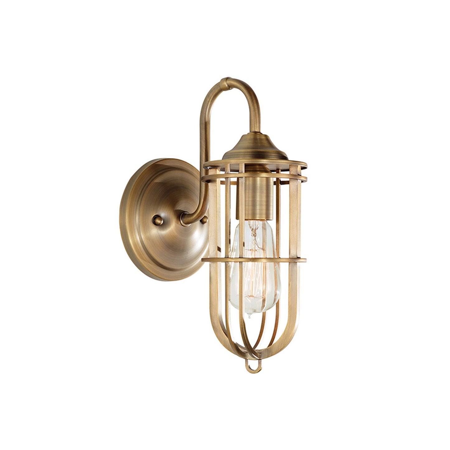 Urban Renewal Bath Wall Light in Dark Antique Brass.