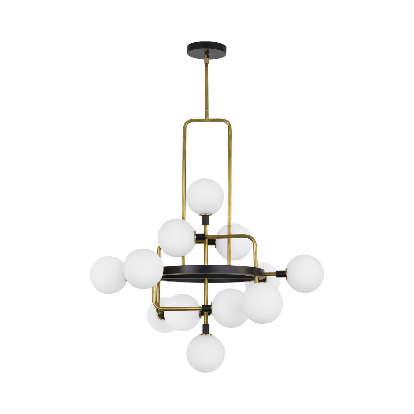 Viaggio Chandelier in Brass/Opal.