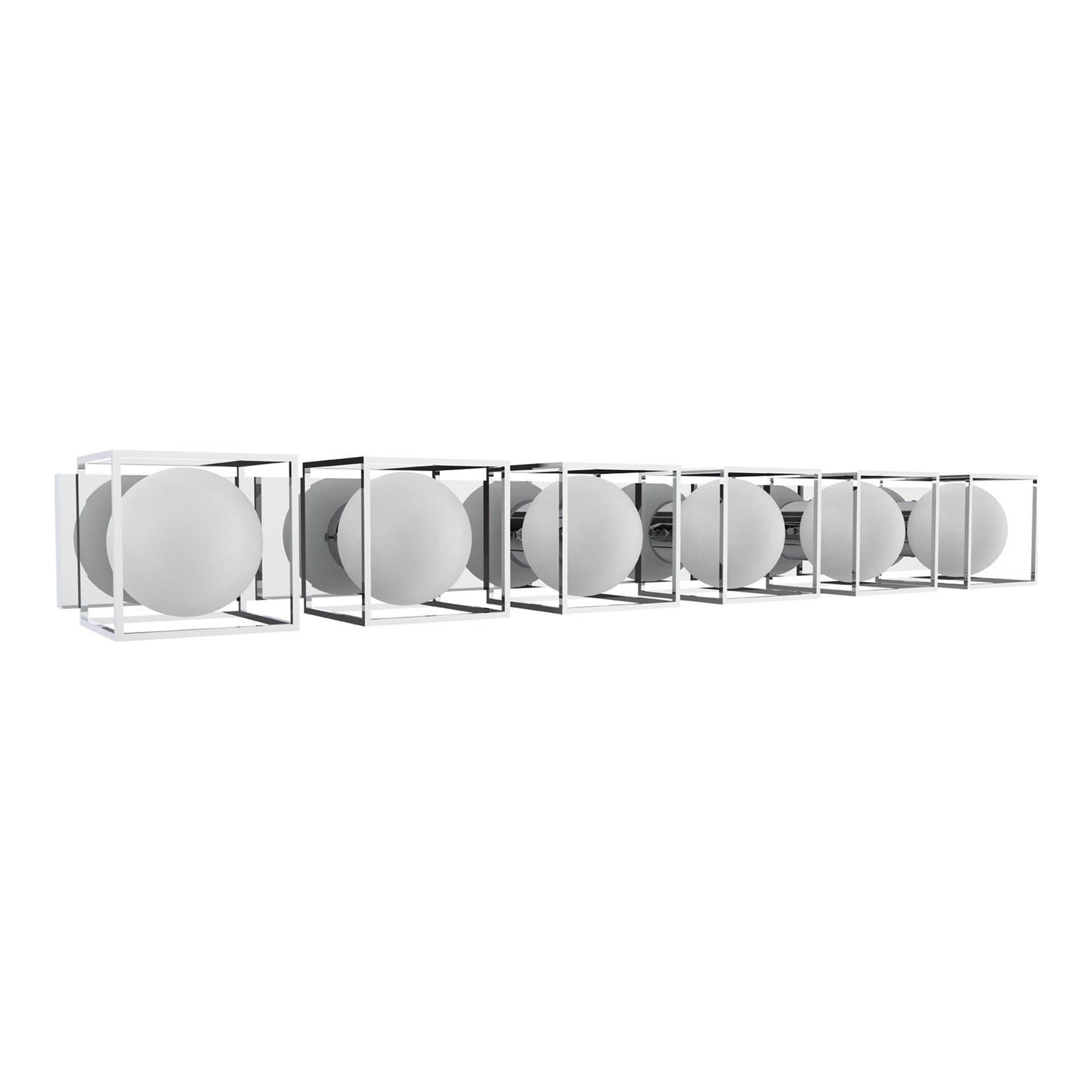 18 Vanity Wall Light in Chrome (6-Light).