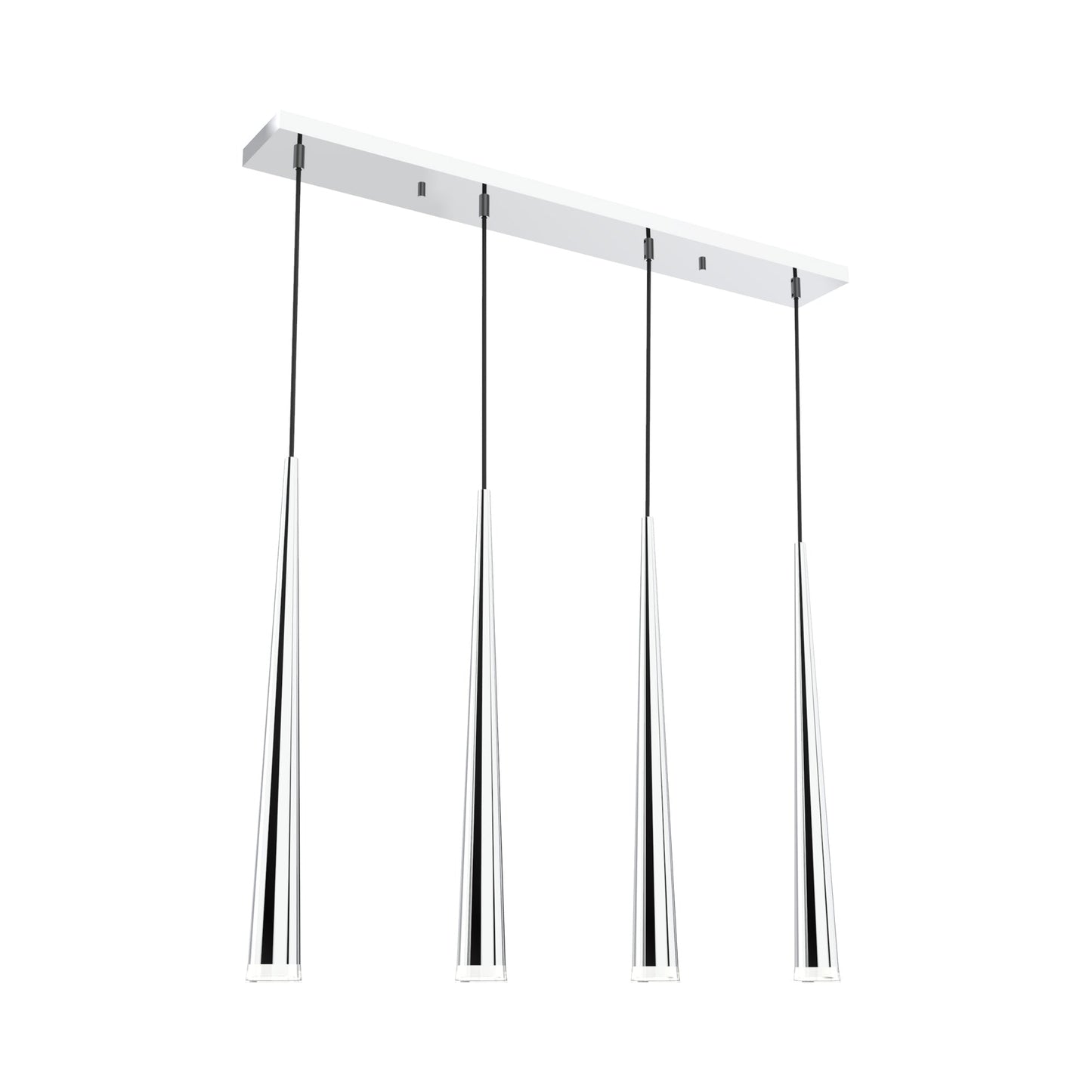 P0417 LED Linear Pendant Light in Chrome.