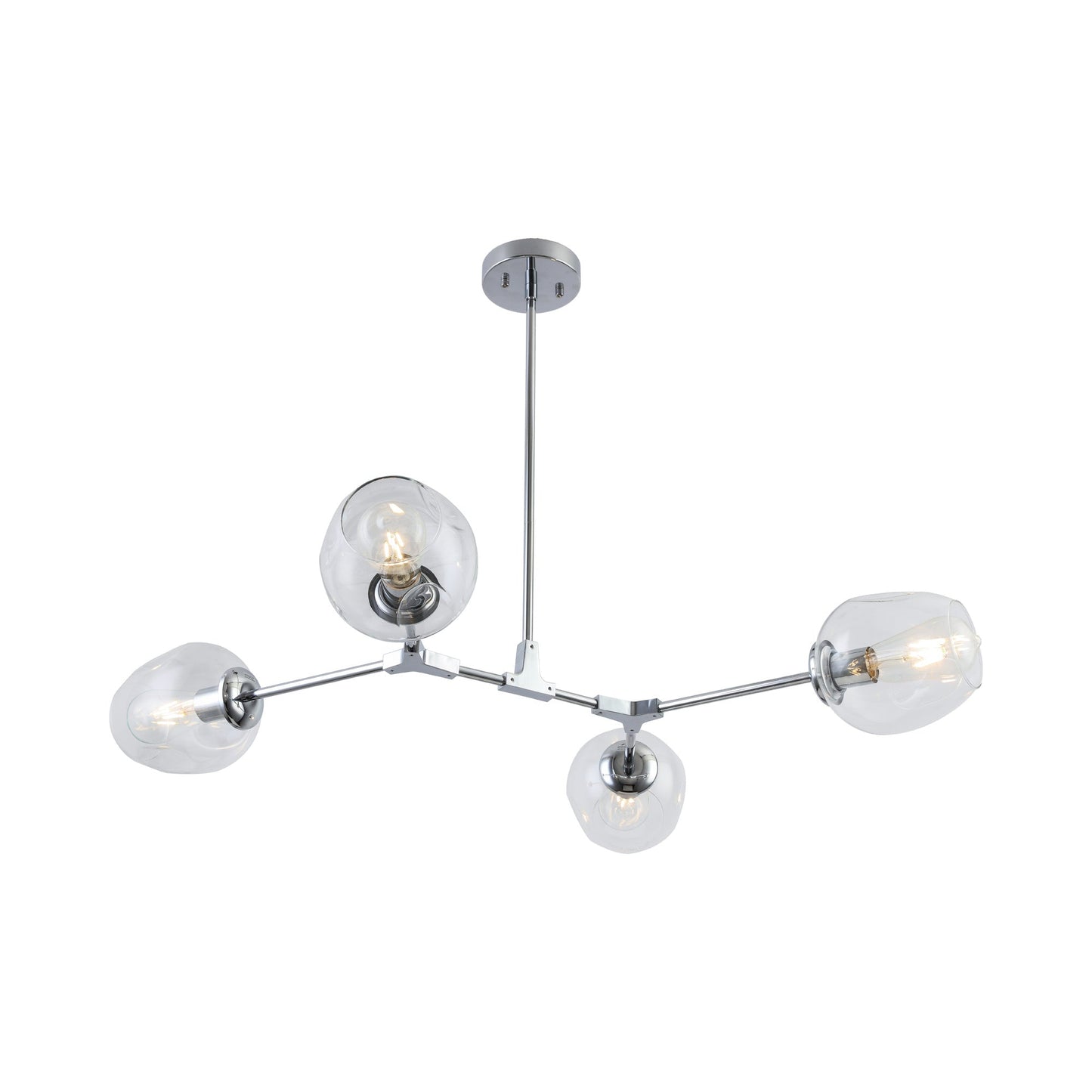 P2069 Linear Pendant Light in Chrome (4-Light).