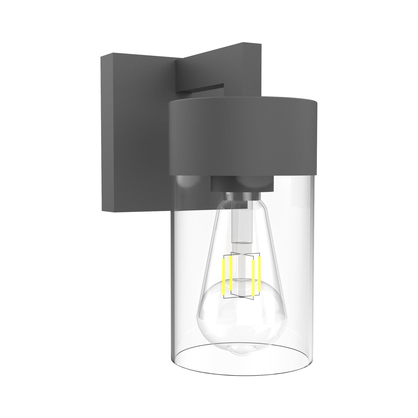 WS705 Bath Wall Light in Black.