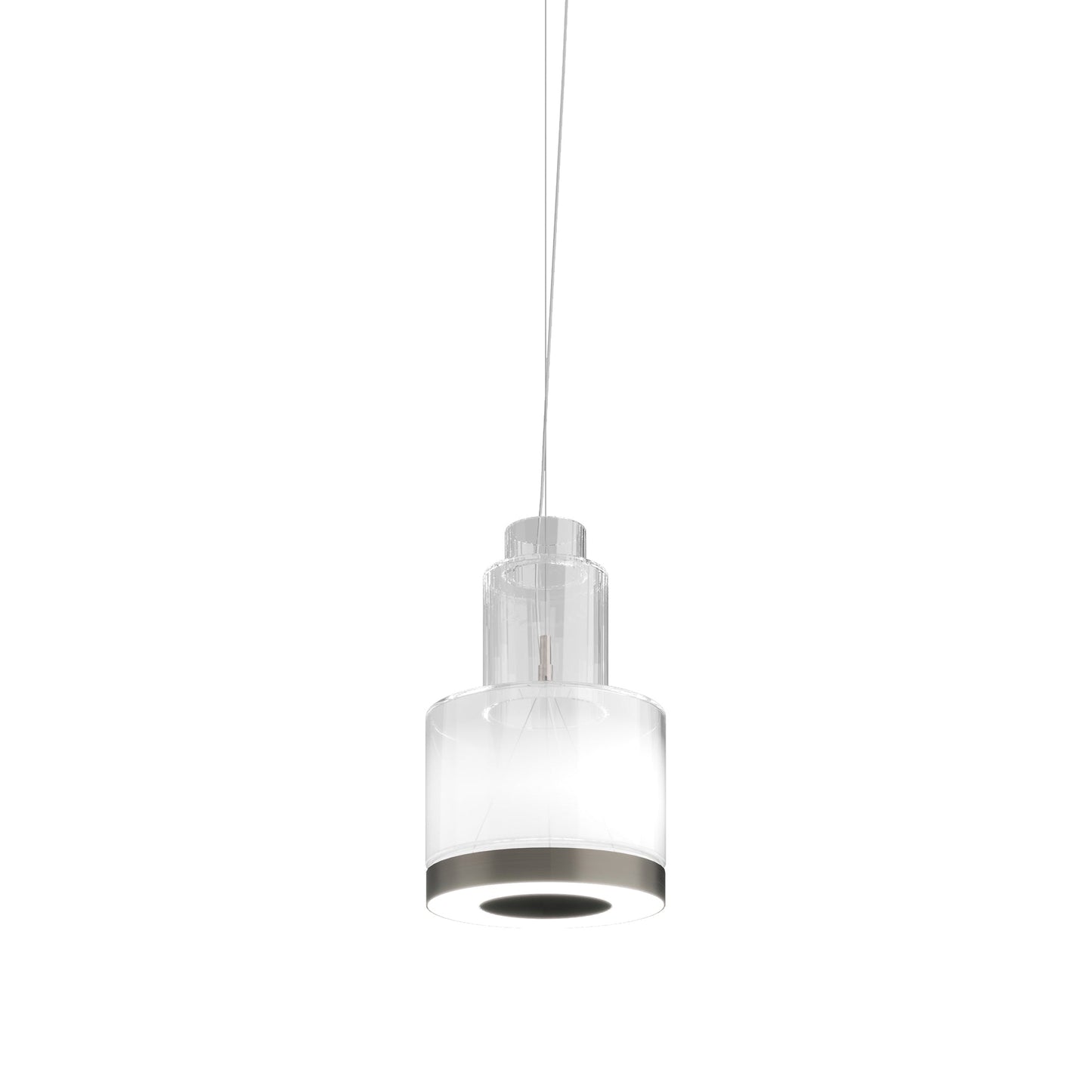 Medea SP 2 LED Pendant Light in White Shaded.