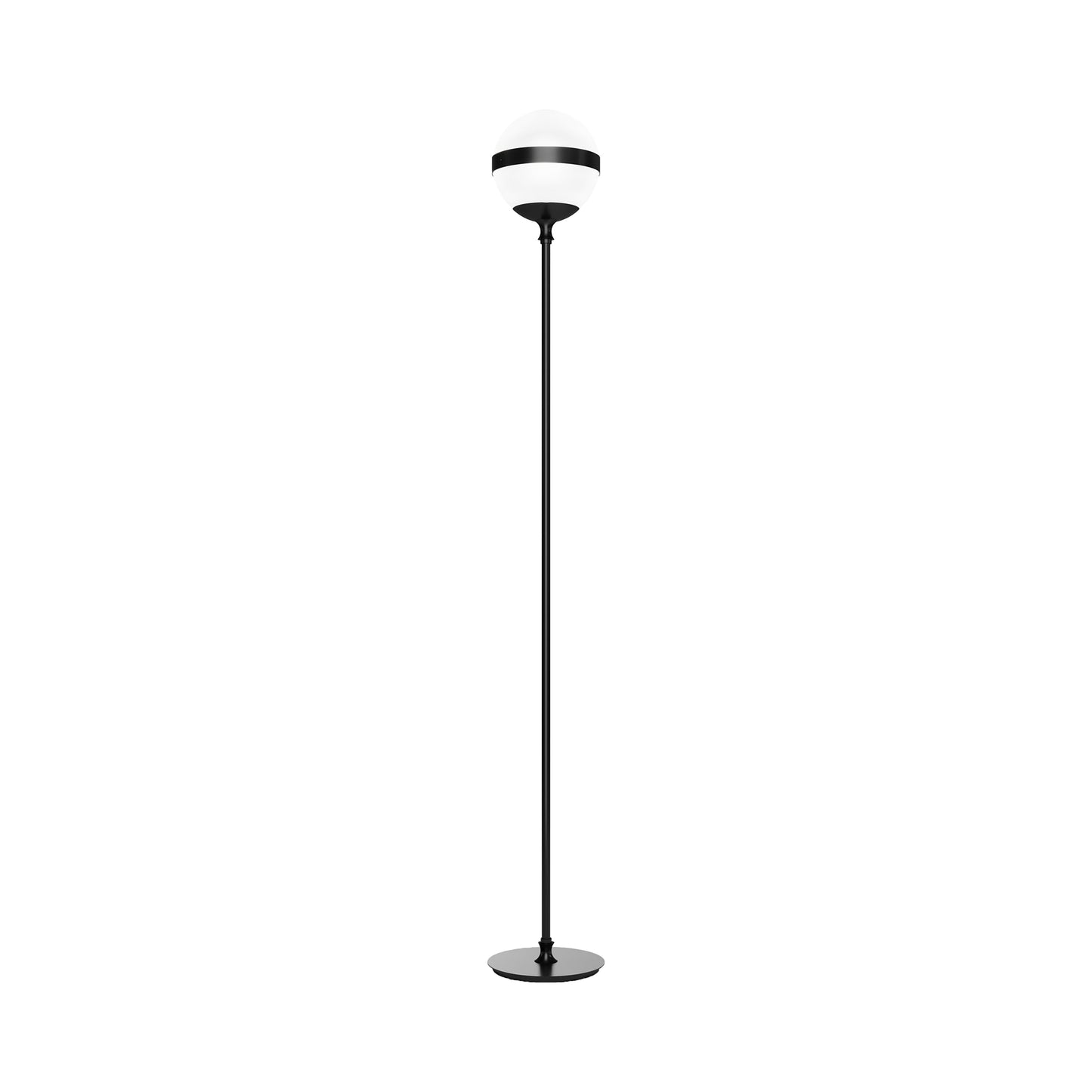 Peggy Floor Lamp in Glossy Black .