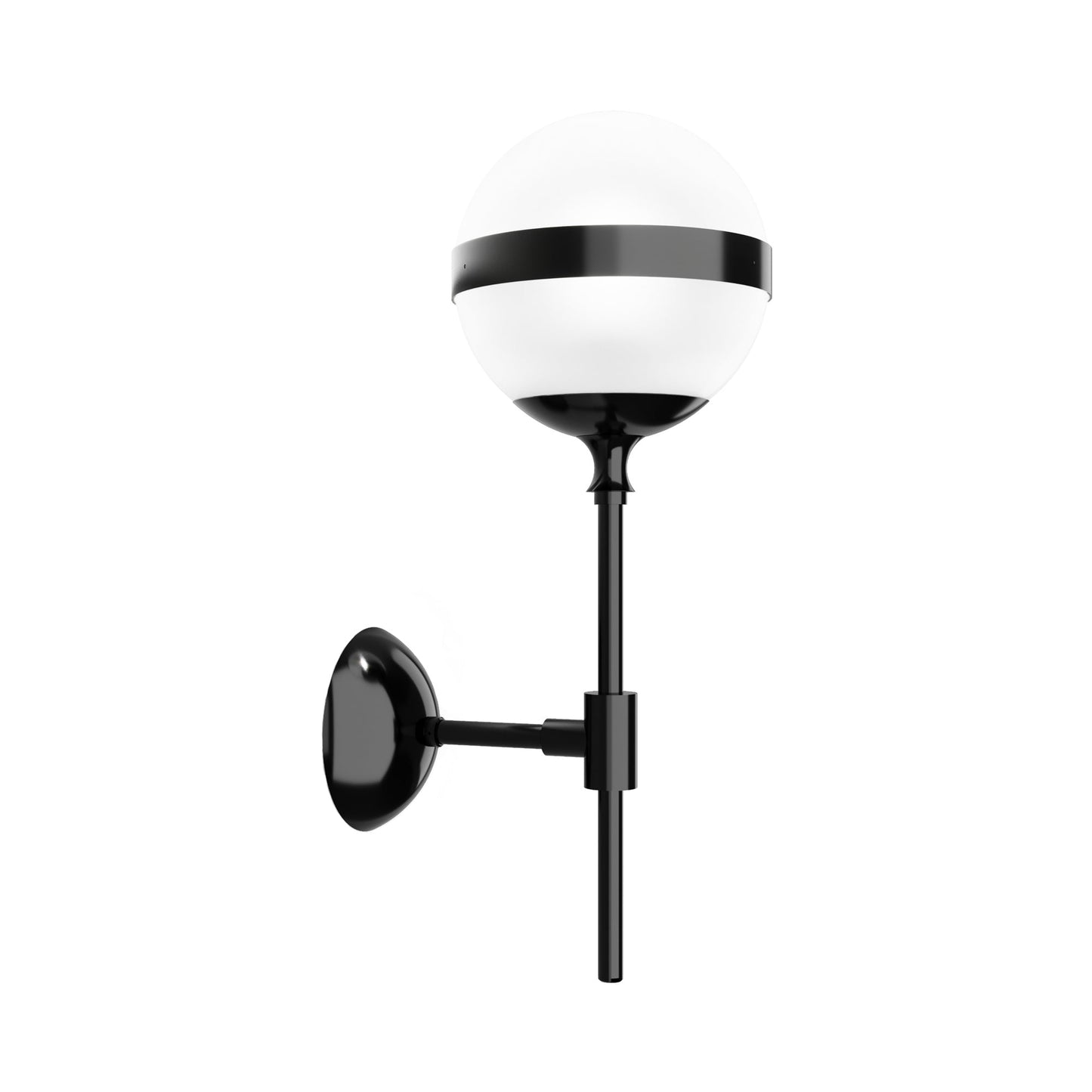 Peggy Wall Light in Glossy Black.