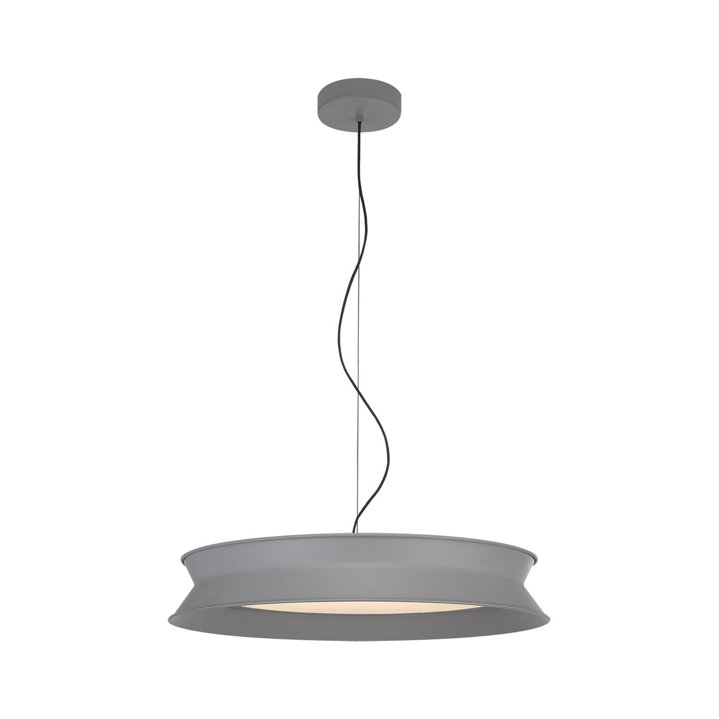 60/40 Dot LED Pendant Light in Stone Gray (Large).