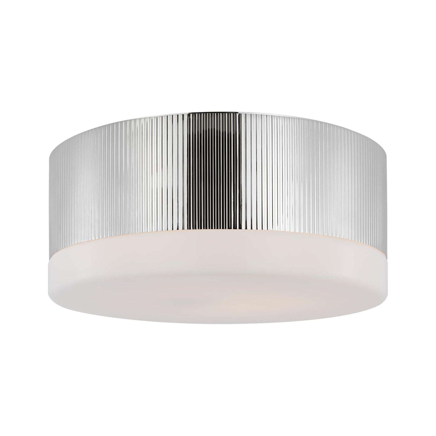 Ace LED Flush Mount Ceiling Light in Polished Nickel (Large).