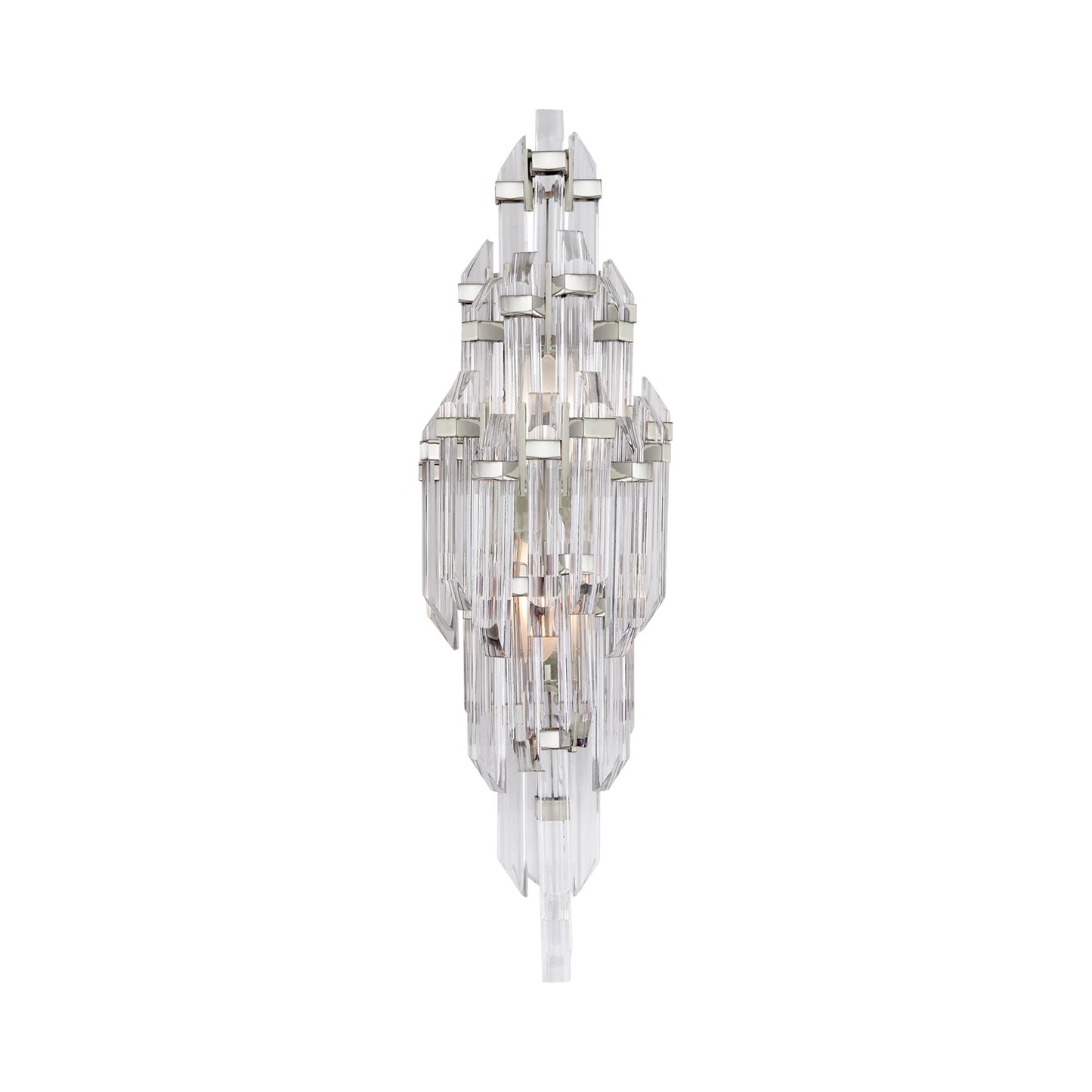 Adele Wall Light in Polished Nickel (24-Inch).